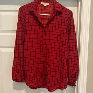 Michael Michael Kors long sleeve button up blouse size xs